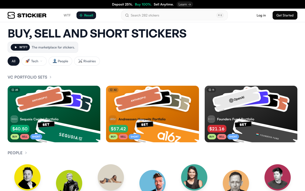Stickier — Premium vinyl stickers marketplace